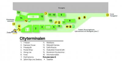 Arlandaエクスプレスルートの地図