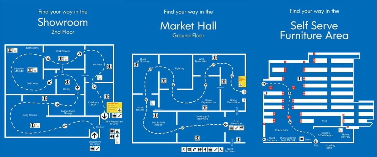 地図のイケアストックホルム