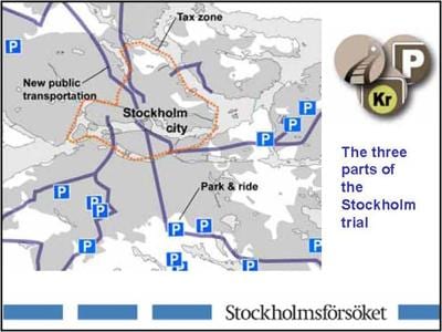 地図のストックホルムの駐車場