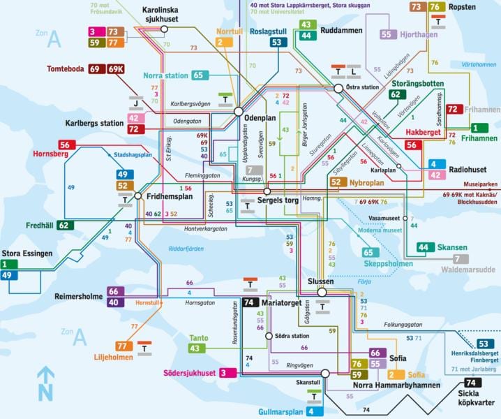 ストックホルムバイキングにハエが---地図