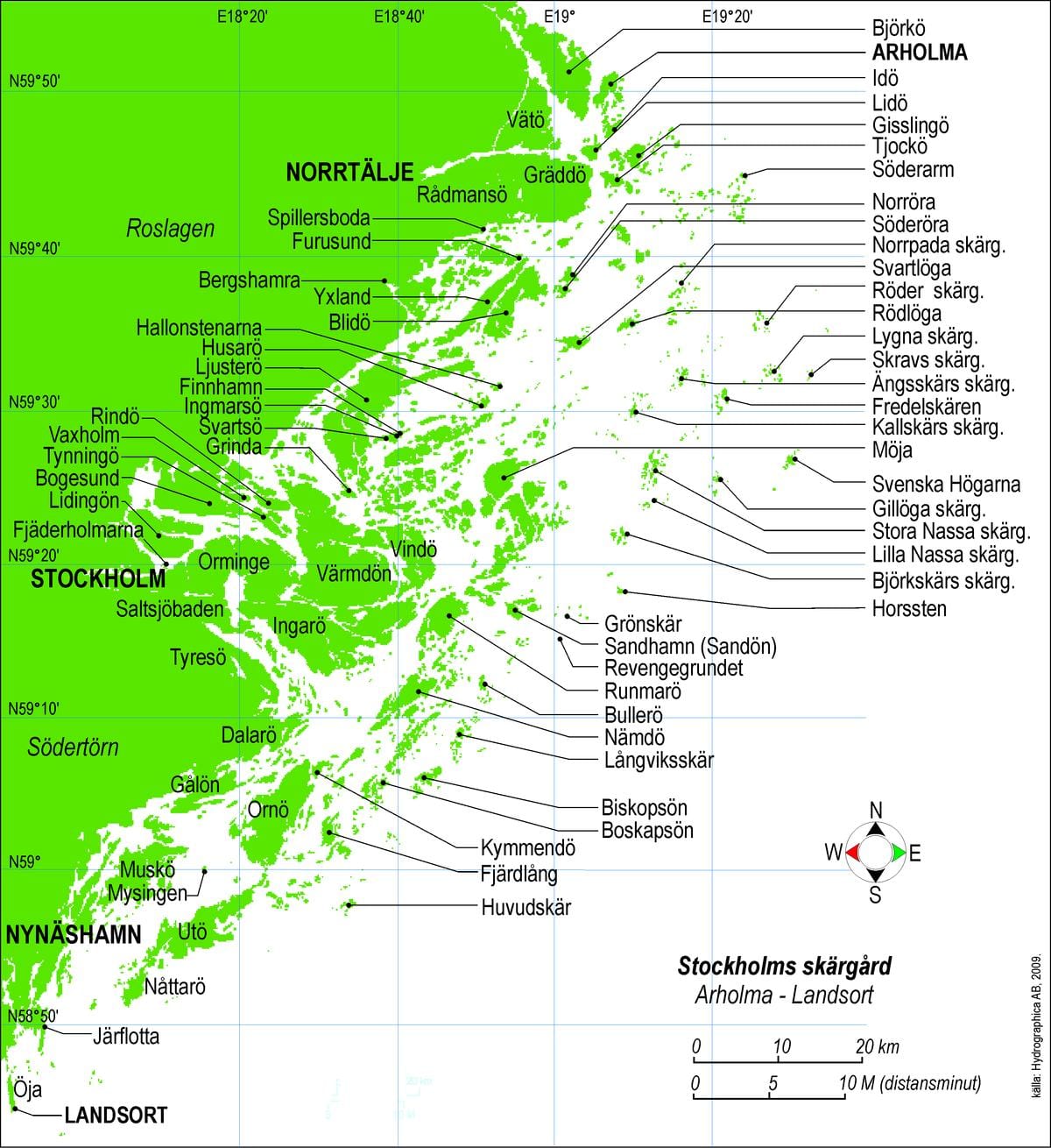 地図のストックホルム島