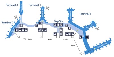 Arnストックホルムの空港地図