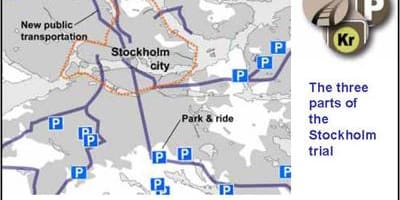 地図のストックホルムの駐車場