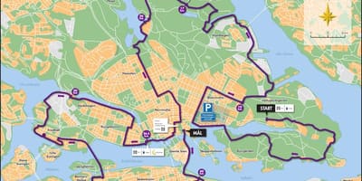 ストックホルムの自転車は地図