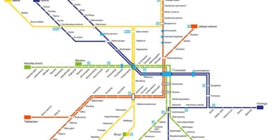 地図のストックホルムメトロア