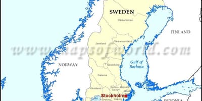 ストックホルム世界地図
