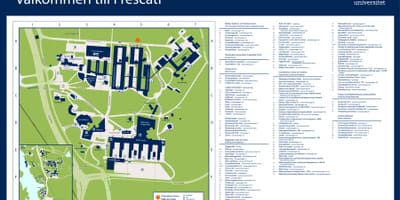地図のストックホルム大学
