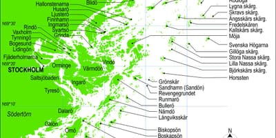 地図のストックホルム島
