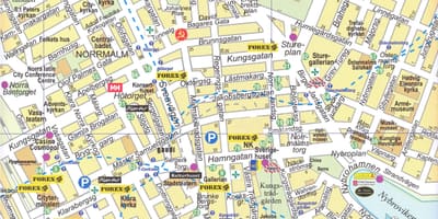 地図のストックホルム街