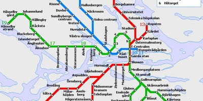 ストックホルムtツの地図