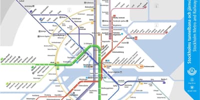 ストックホルムゾーンの地図
