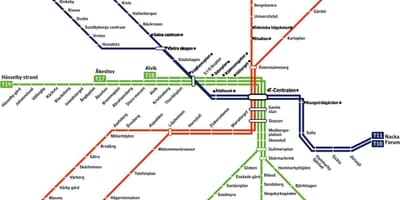 ストックホルムt地図